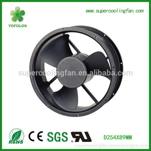 254x254x89mm 220V AC Axial Fan 250mm High flow industrial exhaust fan